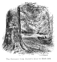 Der Eingang von Barrows Moor nach Mark Ash